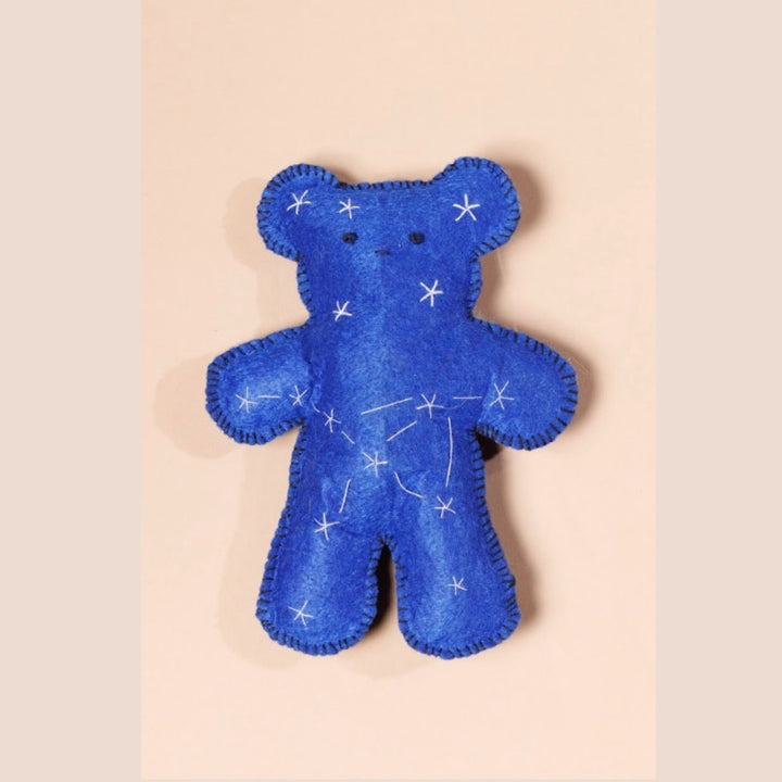 Cute Blue Plush Bear